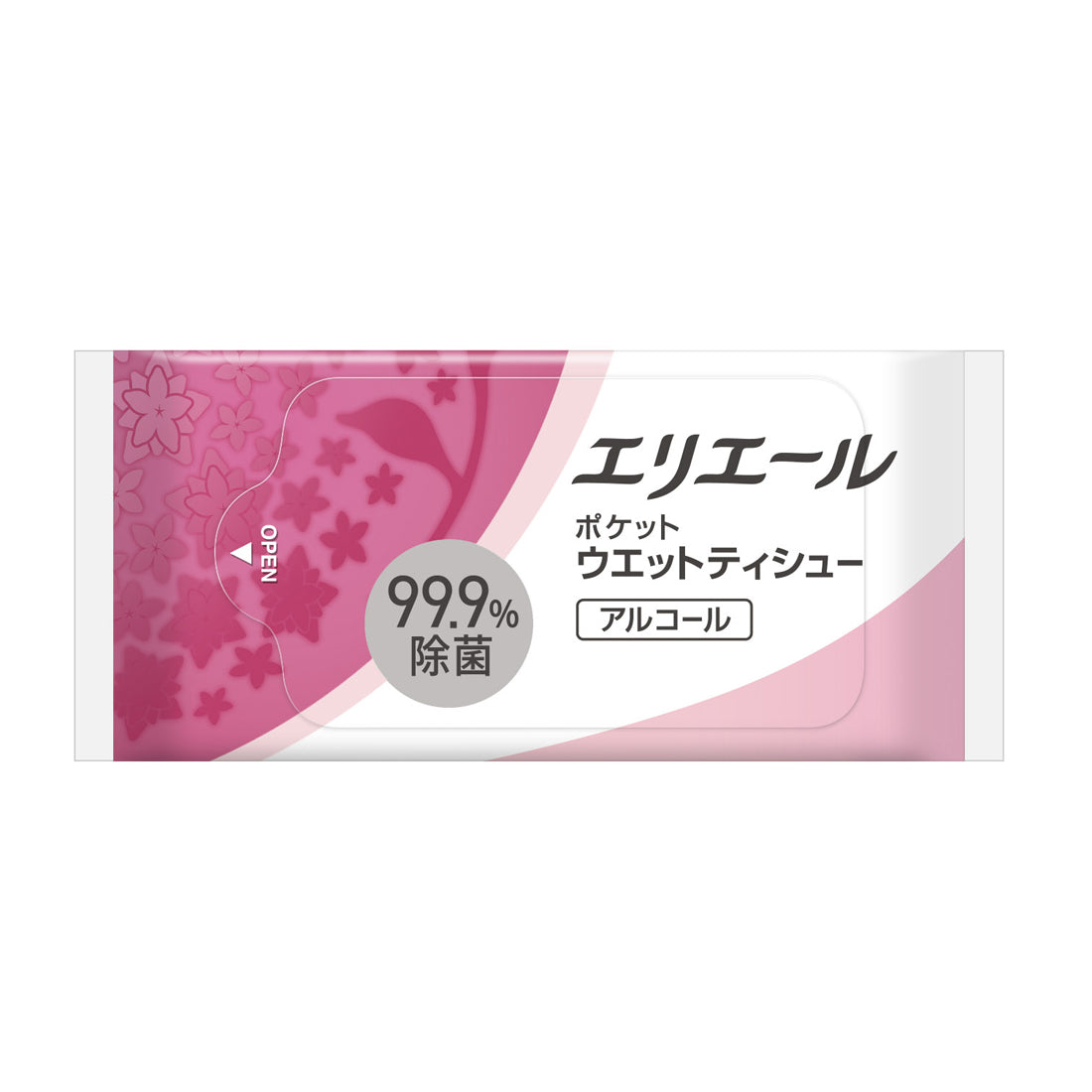 エリエールポケットウエットティシュー 除菌アルコールタイプ 7枚入り