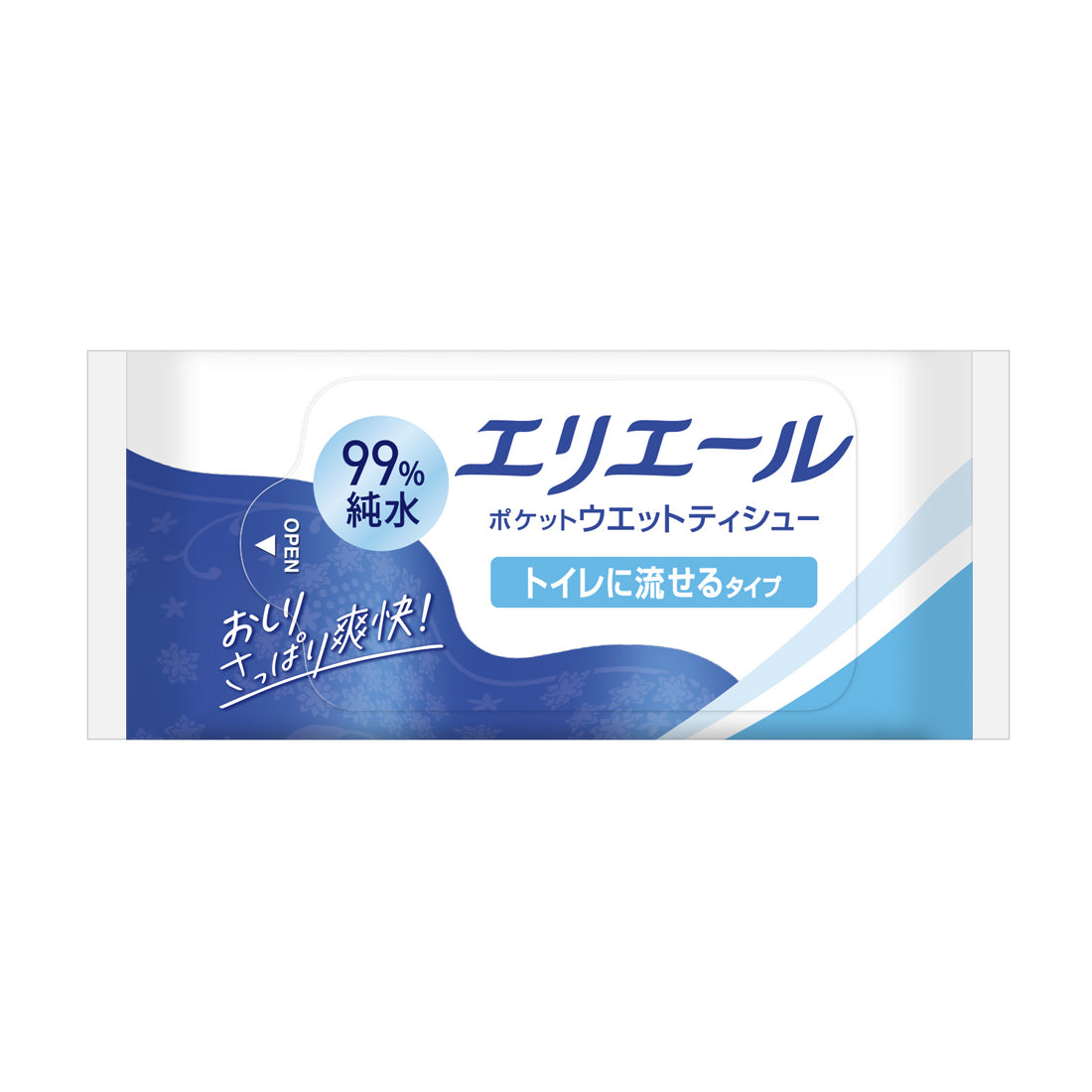 エリエールポケットウエットティシュー トイレに流せるタイプ 7枚入り