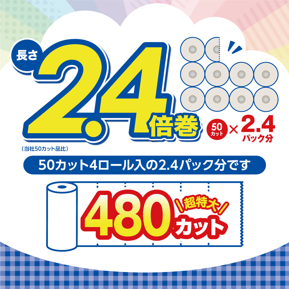エリエール 超吸収キッチンタオル4ロール(120カット