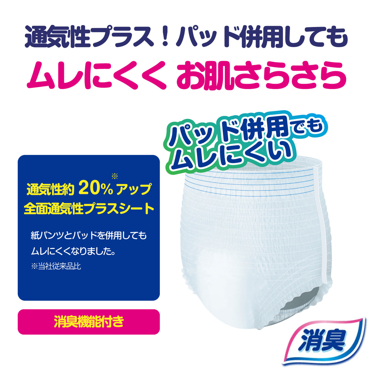 アテント うす型さらさらパンツ 通気性プラス M 男女共用(30枚入)