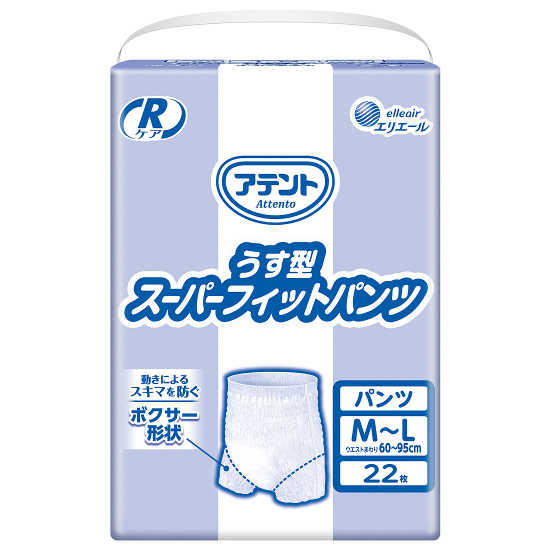 アテント Rケアうす型スーパーフィットパンツ M~L22枚 – エリエール