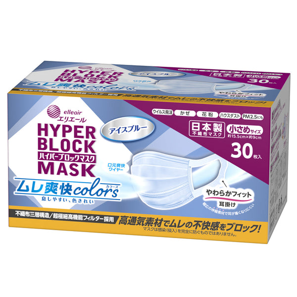 エリエール　ハイパーブロックマスク　7枚入り【80袋】 エリエール ハイパーブロックマスク Zutto（ずっと） 小さめ