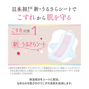 M / mika ninagawaコラボデザイン｜エリス 素肌のきもち超スリム（多い昼～ふつうの日用）羽つき 21cm 24枚