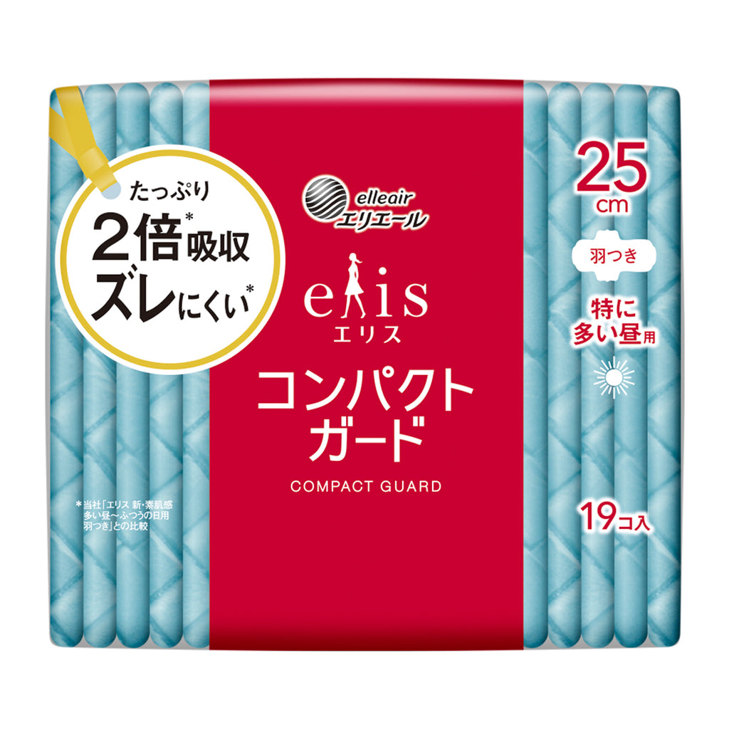エリス コンパクトガード（多い昼用）羽つき 23cm 23枚 – エリエール