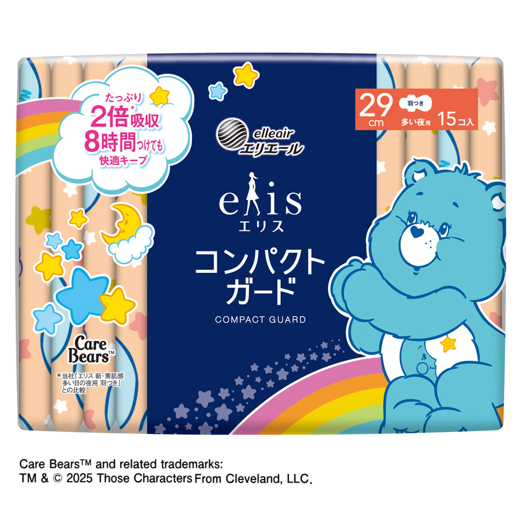 ≪ケアベア企画品≫エリス コンパクトガード（多い夜用）290羽つき 29cm 15枚