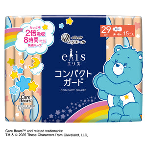 ≪ケアベア企画品≫エリス コンパクトガード（多い夜用）290羽つき 29cm 15枚