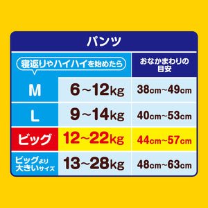 【会員様限定】ｸﾞｰﾝ ぐんぐん吸収ﾊﾟﾝﾂ BIGｻｲｽﾞ38枚×3パック（ﾌﾟﾘﾝｾｽ企画）【ケース販売】【BS】