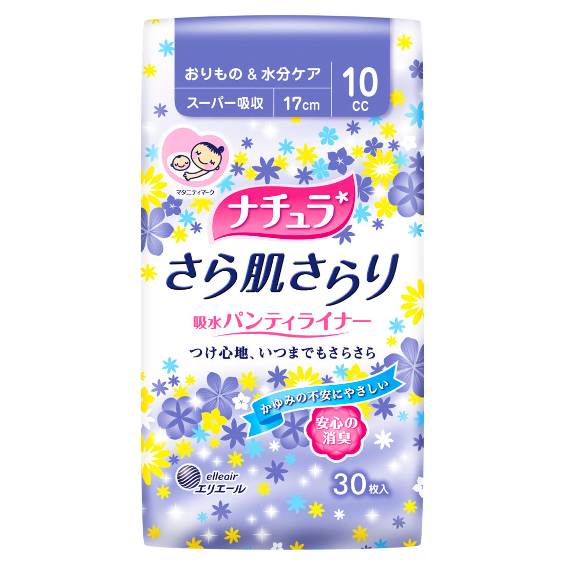 【旧品アウトレット】ナチュラ さら肌さらり 吸水パンティライナー（スーパー吸収）30枚