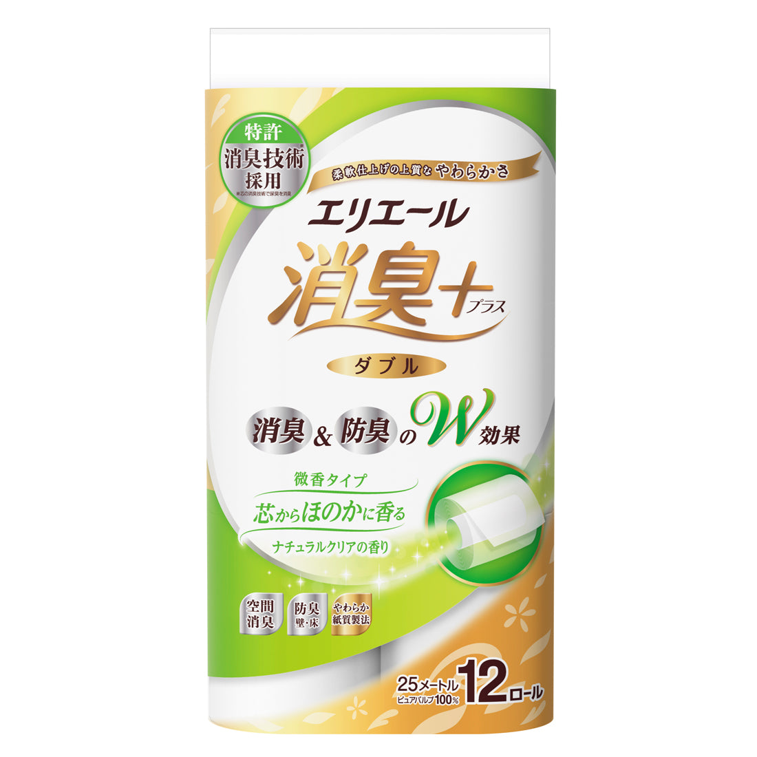 エリエール トイレットティシューフラワープリント 12ロール