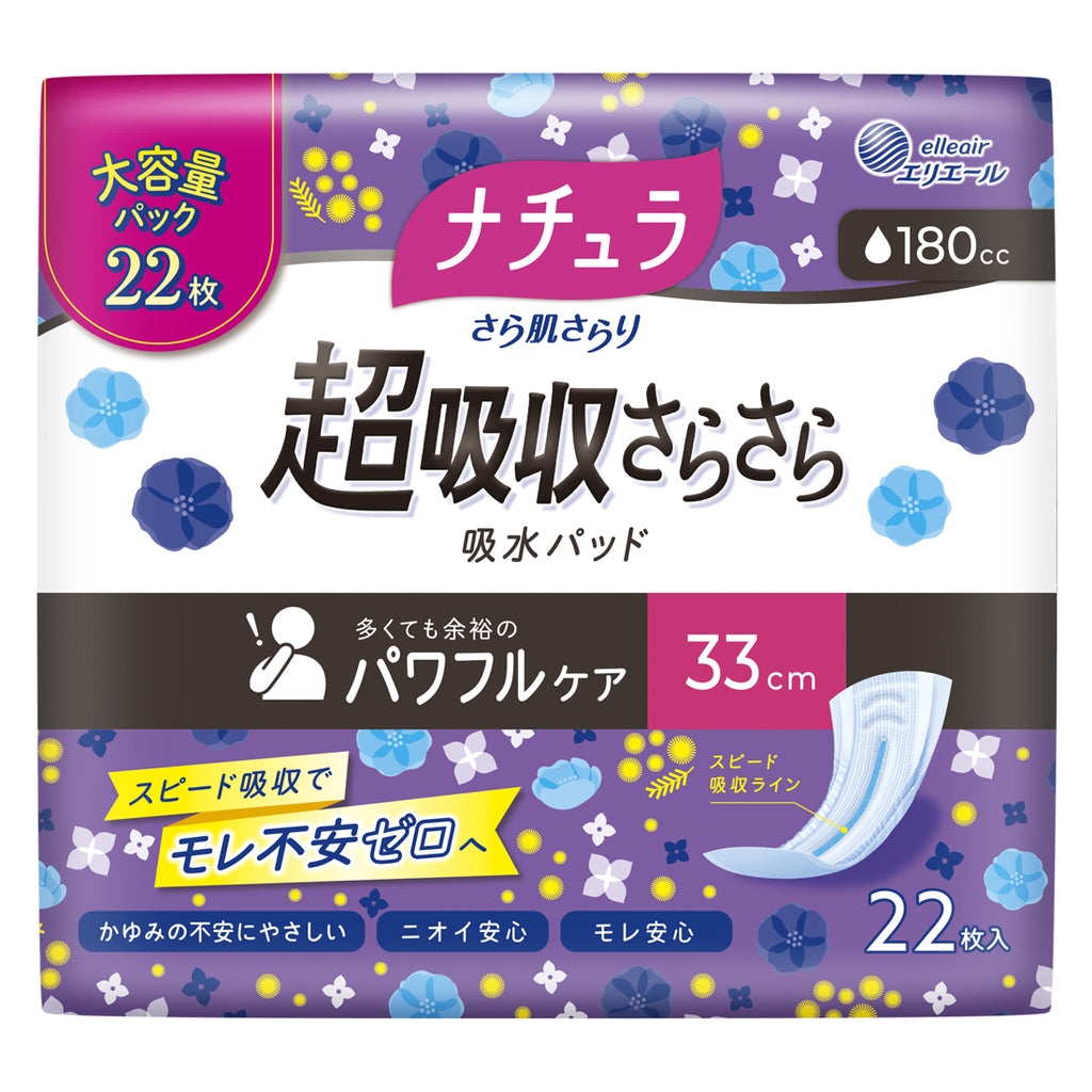 ナチュラ 夜つけて朝あんしん 吸水パッド 36cm 210cc 12枚 まとめ買い