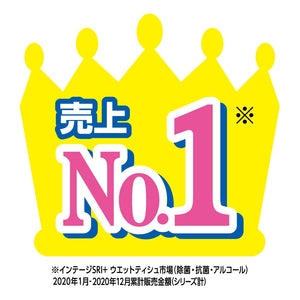 【旧品アウトレット】【ディズニーデザイン】《ペアパック》エリエール　除菌できるアルコールタオルウィルス除去用本体80枚+つめかえ用70枚
